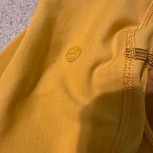 OLD RARE yellow lulu leggings! Size 4